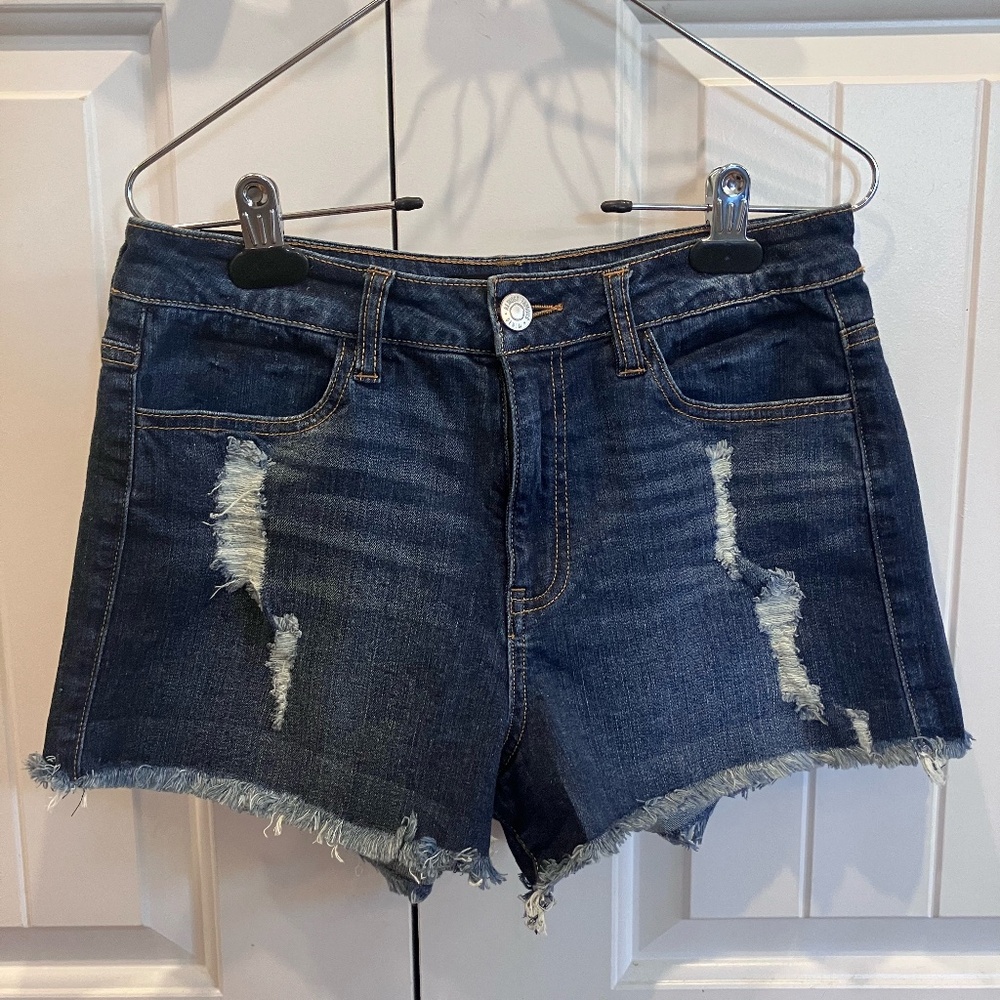 Almost Famous Ripped Denim Shorts